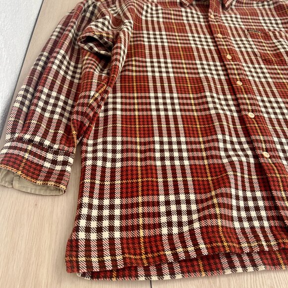 ENYCE Men's Baggy Button Down Shirt Brown Houndstooth XL/Late 90s Y2K Streetwear - Picture 3 of 16